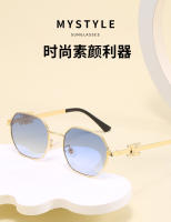 Gafas De Sol Retro Para Mujer Y Hombre Montura Metálica Estilizada Vintage Multifacética Estilo Moda Gafas De Ciclismo - details 0