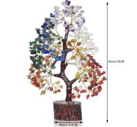Árbol de la vida de 7Chakras, Cristales y Piedras curativas, Regalos de cumpleaños, Árbol de Cristal para Energía Positiva - details 1