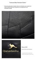 Bolso Bandolera De Cuero Genuino De Alta Calidad Para Mujer Estilo Designer Marca Kangaroo Lujo Suave Cremallera Y Bolsillos Internos - details 23