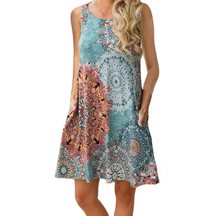 Vestido casual de Verano corto para Mujer - 1