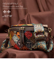 Bolso De Hombro Mini Para Mujer De Cuero Genuino WESTAL Bolsos Mensajeros Pequeños Estilo Vintage Con Cierre De Cremallera - details 2