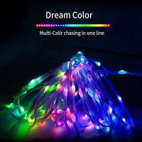 Cadena De Luces LED RGB WS2812B 20m 10m 5m DIY Inteligente IC APP Bluetooth Remote Para Jardín Fiesta Navidad Boda Decoración - details 5