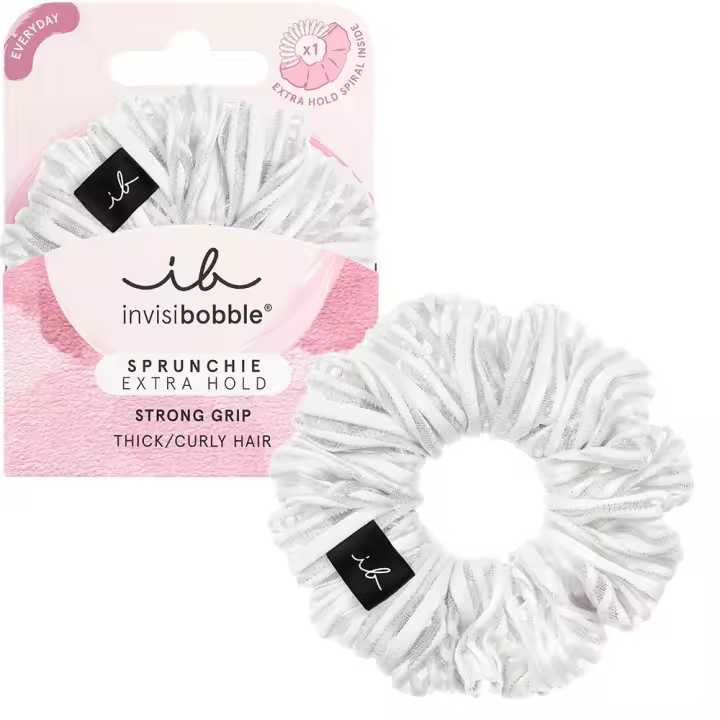 Invisibobble - SPRUNCHIE EXTRA HOLD BLANCO PURE - 1 pieza - 1
