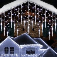 Luz De Fairy LED Para Colgante Droop Puerta De Invierno Decoración De Jardín Y Fiesta Exterior Cinta De Luces Navideñas Paratechos - details 3