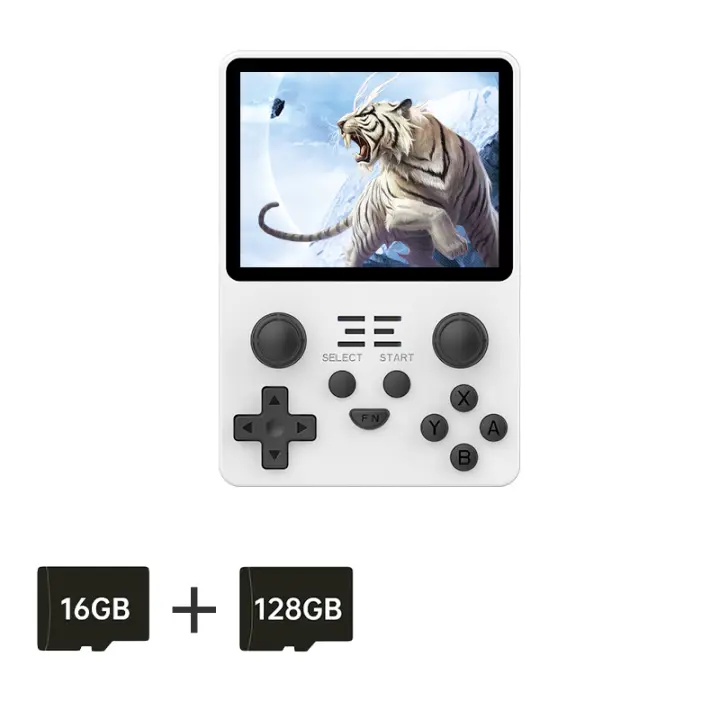 Consola de juegos portátil retro RGB20S, sistema de código abierto RK3326, pantalla IPS 4:3 de 3,5 pulgadas, regalos para niños - 128 g, más de 25000 juegos - 1