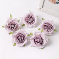 5/10Pcs Rosas Artificiales 7CM Flores Falsas Para Decoración De Hogar Bodas Fiesta Decoración De Jardín Corona De Novia Regalo Decorativo - details 10