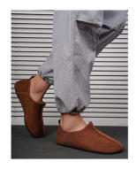Zapatillas De Invierno MAEDEF Para Hombres Y Mujeres Ligeras Y Cálidas Con Plush Para Dormitorio Zapatos De Tela De Algodón Ajuste True to Size Material De Suela De Goma - details 14