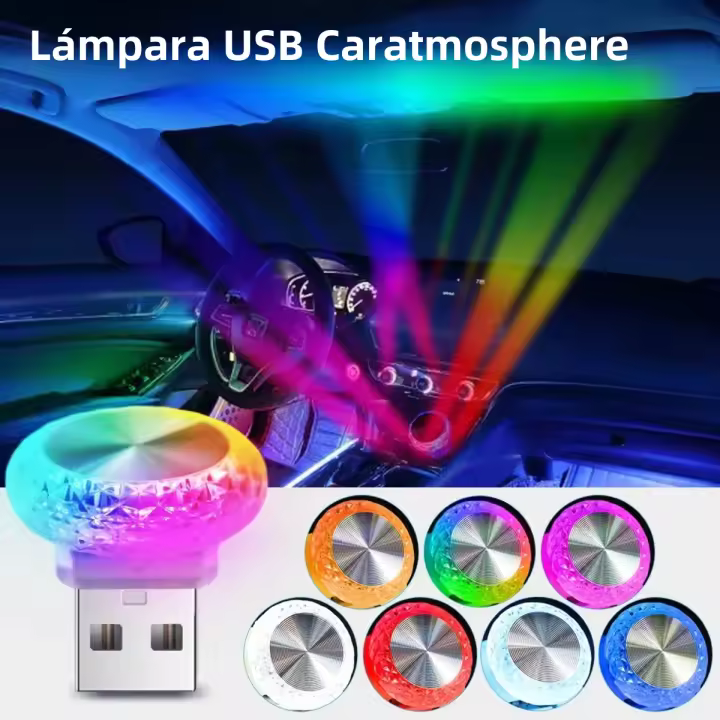 Luces Ambientales LED Para Coche Sin Modificación Luz Nocturna De Color Decoración De Ambiente Interior Para Casa Y Coche Direal 5V - 1