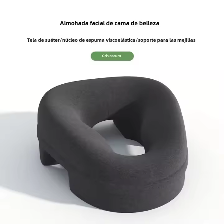 Almohada De Espuma De Memoria Transpirable Soporte Ergonómico Para Descansar Y Masaje De Cara Para Salon De Belleza Y Viajes - 1
