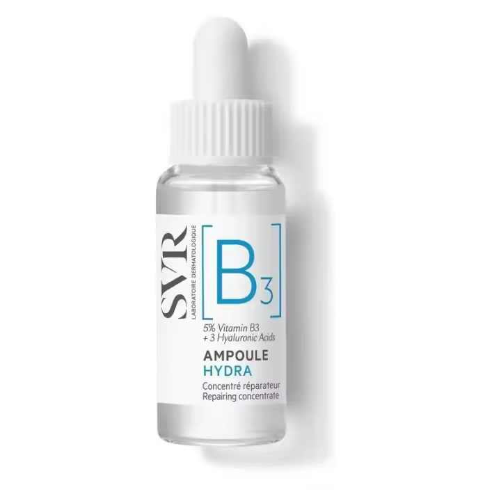 SVR Ampoule Hydra Suero Reparador con Vitamina B3 10 ml para Piel Sensible y Deshidratada - 1