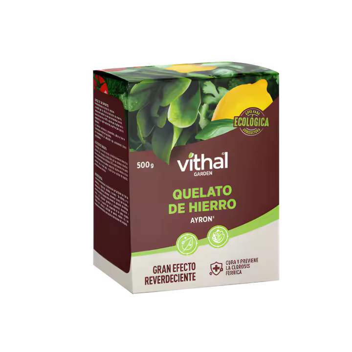 Ayron 500g Quelato de hierro efecto reverdeciente, cura y previene la clorosis férrica - Vithal Garden - 1