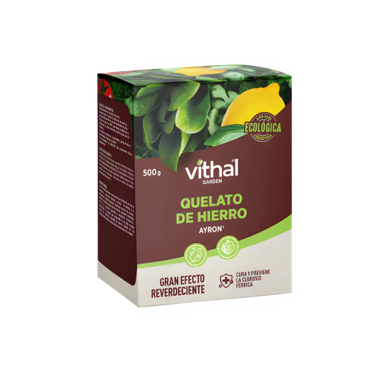 Ayron 500g Quelato de hierro efecto reverdeciente, cura y previene la clorosis férrica - Vithal Garden - 1