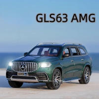 Coche De Juguete GLS 63 AMG a Escala 1/24 Metal Con Luces Y Sonido Puertas Abiertas Regalo De Cumpleaños Vehículos Off-road Para Niños - details 0
