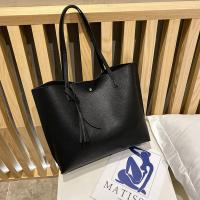 Bolso de Mano para Mujer, Gran capacidad, Negro, sencillo, Modern, de PU, práctico - details 4