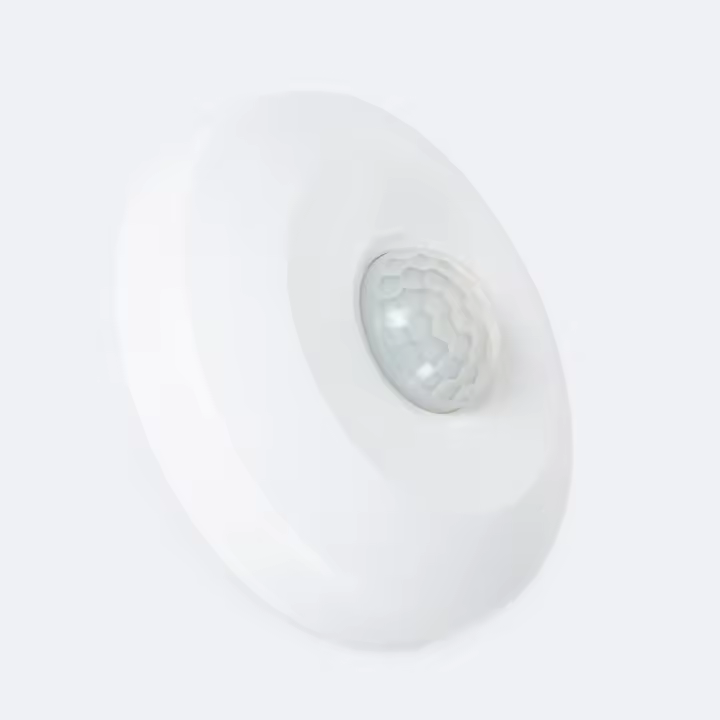 Ledkia Sensor Movimiento Superficie PIR 360º Circular Blanco - 1