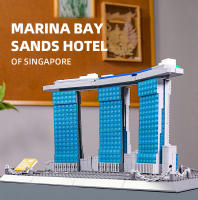 Bloques De Construcción Compatible Con La Ciudad Para Niños Marina Bay Sands Hotel De Singapur Modelo Técnico De Bloques Pequeños Material ABS Educativo Y Divertido - details 0