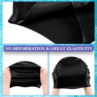 Bolso De Natación De Silicona De Alta Calidad Para Adultos Hombres Mujeres Niños Grande Con Protector De Orejas Impermeable Para Cabello Largo - details 4