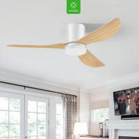 Ventilador de techo con luz de 45 W y control remoto, 86 cm (34"), motor DC silencioso de cobre de alta calidad, 3 aspas de ABS para la salud, luz LED ajustable para proteger la vista, función de temporizador/inversión/memoria, ideal para dormir/estudiar - details 0