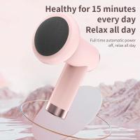 Masajeador Portátil De Batería Recargable Para Cuerpo Rosa Blanca Masa Corporal Mano Herramienta De Relajación Para Cuello Cintura Y Hombros - details 4