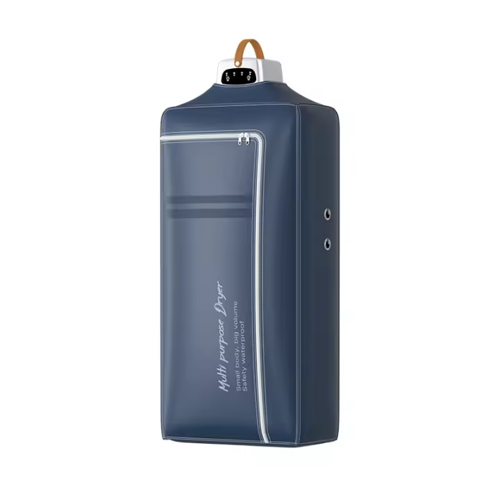 Secadora de ropa portátil, 800 W, minisecadora eléctrica con bolsa de lavandería, temporizador de 4H, secadora con calefacción para el hogar, lavandería, viajes, enchufe de la UE (azul) - 1