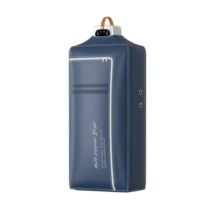 Secadora de ropa portátil, 800 W, minisecadora eléctrica con bolsa de lavandería, temporizador de 4H, secadora con calefacción para el hogar, lavandería, viajes, enchufe de la UE (azul) - 1