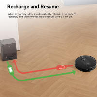 Proscenic Q8 MAX Robot Aspirador 4200 Pa, Navegación LiDAR, Autovaciado de Polvo, Autonomía 200 Min, Ideal para Hogares Grandes y con Mascotas, Control por Amazon Alexa, Google Home, Siri, IFTTT - details 14