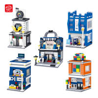 Kit De Modelos De Edificios Micro Para Niñas Y Niños Bloques De Construcción Clásicos Para Regalo Tienda De Arquitectura Vistas De Calle Serie De Edificios Pequeños - details 0