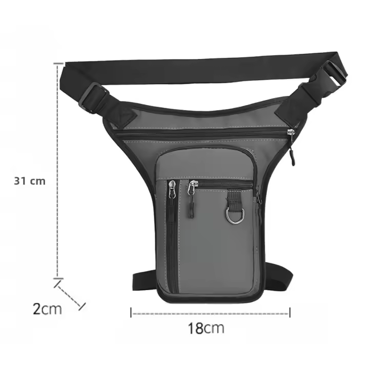 Bolsa Táctica Impermeable Para Viajes Para Hombres Bolsa De Hombro Lateral De Motocicleta Estilo Casual Para Exteriores Y Ciclismo - 1