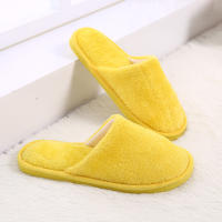 Zapatillas De Casa Para Mujer Invierno Cómodas Y Térmicas Plush Antideslizantes Corduroy Interior Suave Zapatos De Interior Unisex - details 12