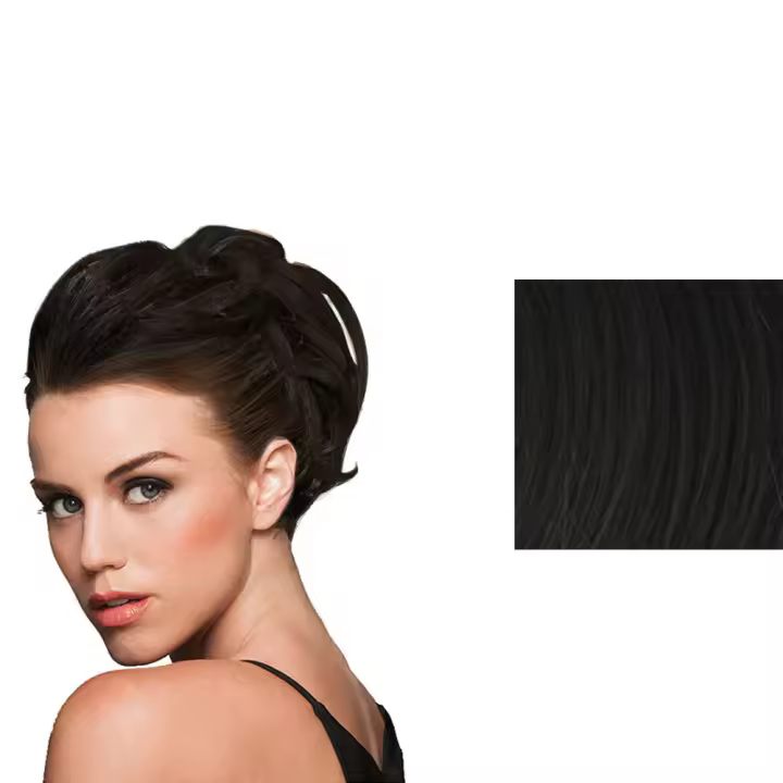Castaño Oscuro Elástico Hairdo Style A Do & Mini Do Cabello - 1