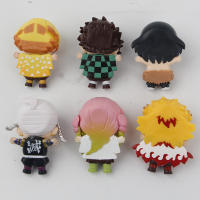 Set De 6 Figuras Pequeñas Demon Slayer Mitsuri Kanroji Comida Completa Juguetes De Modelo Lindo 6.5cm Para Coleccionistas - details 2