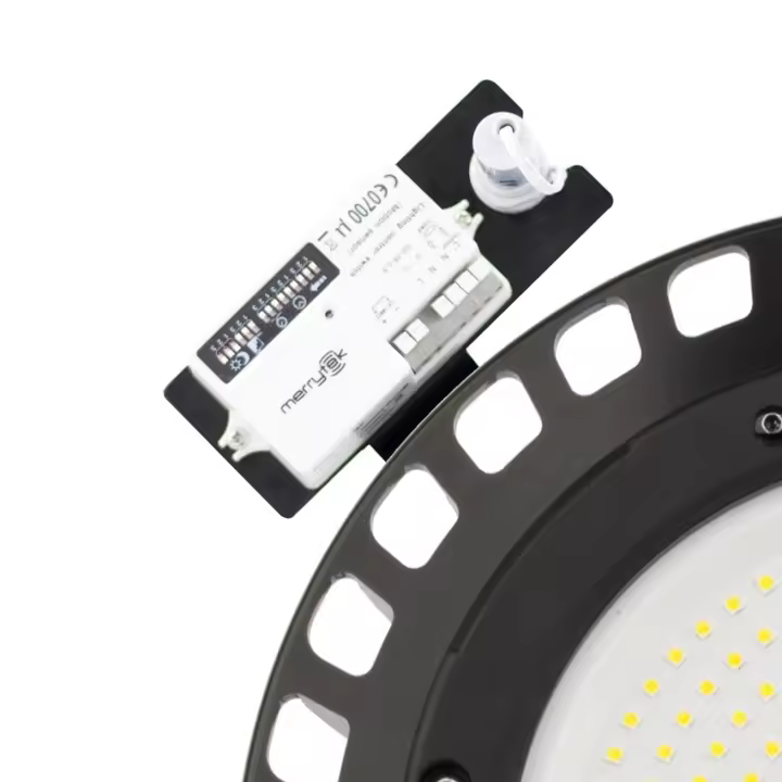 Ledkia Kit Base + Sensor de Movimiento + Sensor Crepuscular para Campanas LED UFO SAMSUNG  Negro - 1
