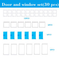 Bloques De Construcción DIY Para Niños Pequeños Accesorios De Ladrillo Para Puertas Ventanas Y Coches Material De Plástico Adecuado Para Edad 6-12 Años - details 1