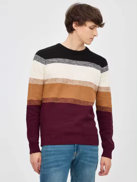 Este jersey de rayas torzal es la prenda perfecta para añadir un toque de estilo a tu armario INSIDE - 1