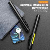 Linterna LED Multifuncional 4 En 1 Super Brillante 365nm UV Cargable Por USB Con Imán En La Punta Y COB Farol Torcha - details 5