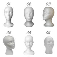 Cabeza De Muñeca Blanca Para Hombres Y Mujeres Material De Esponja Poliestireno Ligera Duradera Portátil Para Moda Viaje Y Salón - details 5