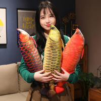 Juguete De Peluche Realista De Arowana Dorada Cálido Y Suave Muñeco De Pescado Almohadilla De Pescado Cojín Para Gatos Regalo Para Todas Las Edades - details 10