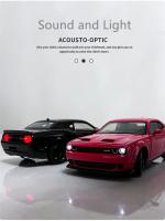 Modelo De Coche Deportivo Dodge Challenger SRT De 1:32 En Aleación De Metal Con Sonido Y Luz Juguete Para Niños Regalo De Coche Muscular - details 4
