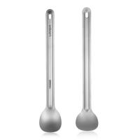 Lixada Cuchara De Titanio 15g Con Mano Larga Para Camping Y Picnics Utensilio De Acampar Portátil Ultraligero Para Comida - details 2