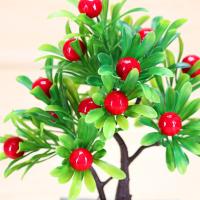 Planta Artificial De Bonsái De Frutas Con Naranja Manzana Limón Decoración Para El Hogar Y Sala De Estar Arbolado Falso De Tamaño Pequeño - details 14