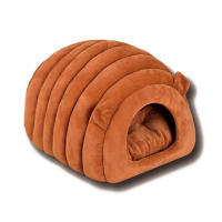 Nido De Gato Cómodo Y Caliente Para Otoño E Invierno Forma De Caterpillar Semi-Abrazado Diseño Lindo Y Encantador Para Mascotas - details 3