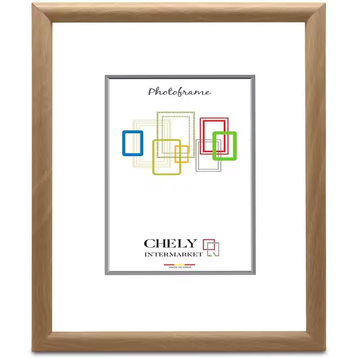 CHELY INTERMARKET  | Marco MOD-280 Madera, Estilo Minimalista, Redondeado - 1