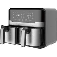 MasterPro Rocket Duo 900 Freidora de aire Color Negro de 9 L y 2400W, Pantalla LED Táctil y Cesta Antiadherente 11 Funciones - details 0