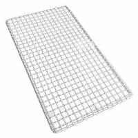 Malla De Asado Para Camping Y BBQ 30x45cm Herramientas De Cocina Para Verduras Y Mariscos Red De Acero Galvanizado Resistente Al Calor Y Corrosión Para Carbón Exterior - details 3