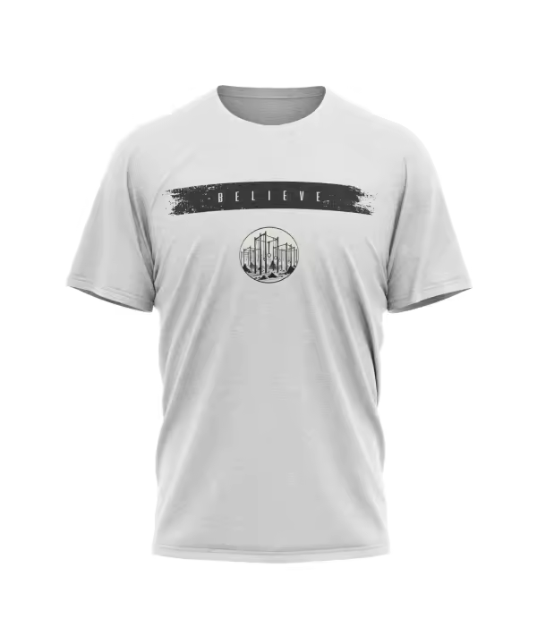 Camiseta triblend algodón y elastano - Believe Gymnastic- blanca Rx Heavy Camiseta hombre algodón - 1
