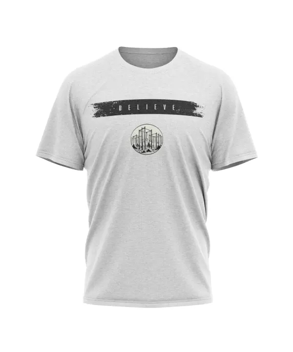Camiseta triblend algodón y elastano - Believe Gymnastic- blanca Rx Heavy Camiseta hombre algodón - 1
