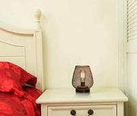 Juego de 2 lámparas de Mesa with form de jaula de metal que funciona con Pilas, Luz decorative inalámbrica with bombilla LED estil Edison para Dormitory, Hogar, Bodas, Fiesas - details 3