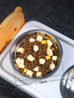Cuenco De Acero Inoxidable Para Perros Con Soporte De Bambú Elevado Ajustable Alimentador De Alimentos Y Agua Para Gatos Accesorios Para Mascotas - details 4