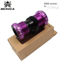 Juego De Eje Inferior De Bicicleta MEROCA 24mm through Axis BSA BB68/73mm Aleación De Aluminio Acero De Precisión Para Bicicleta De Montaña Y Carretera - details 16