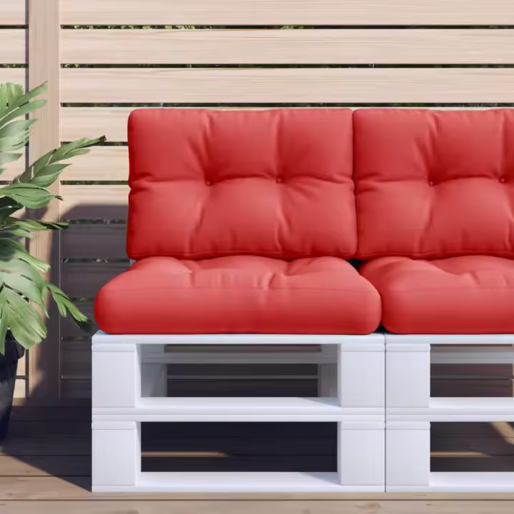 vidaXL Cojín para palés tela 60x40x12 cm en color Multicolor/Beige/Verde y más | acolchados duraderos para sofás de jardín terraza exterior - 1